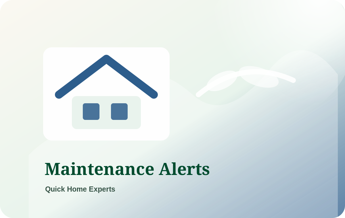 Maintenance Alerts