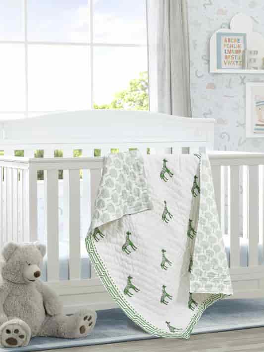 an image of a crib blanket