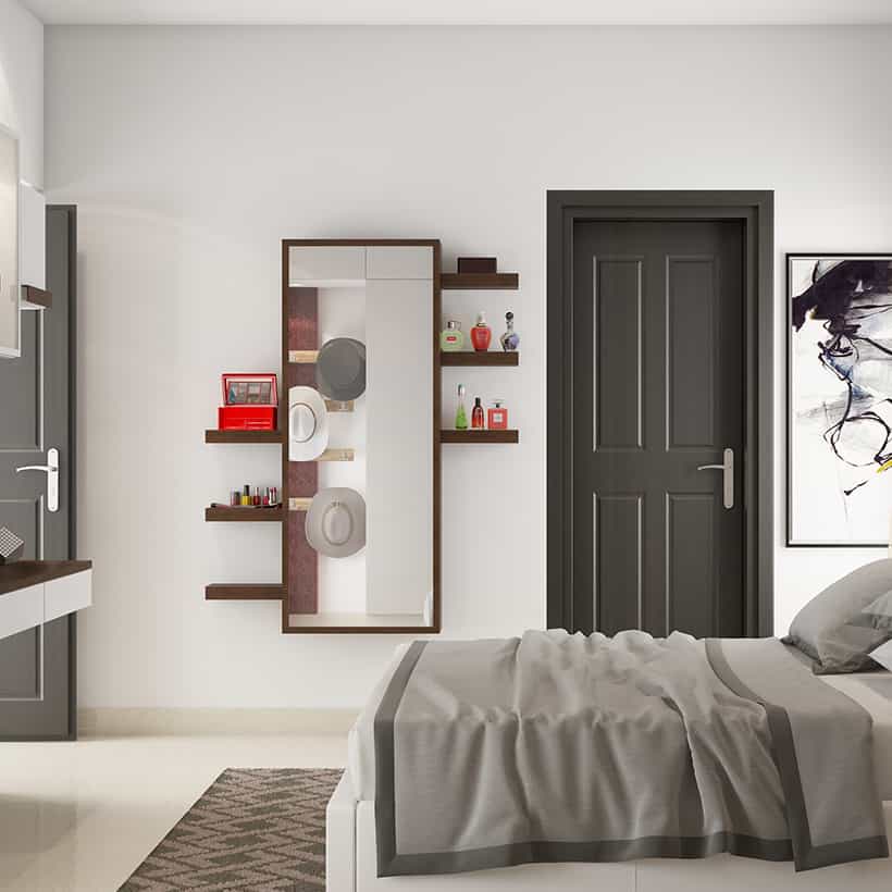 mirror in bedroom