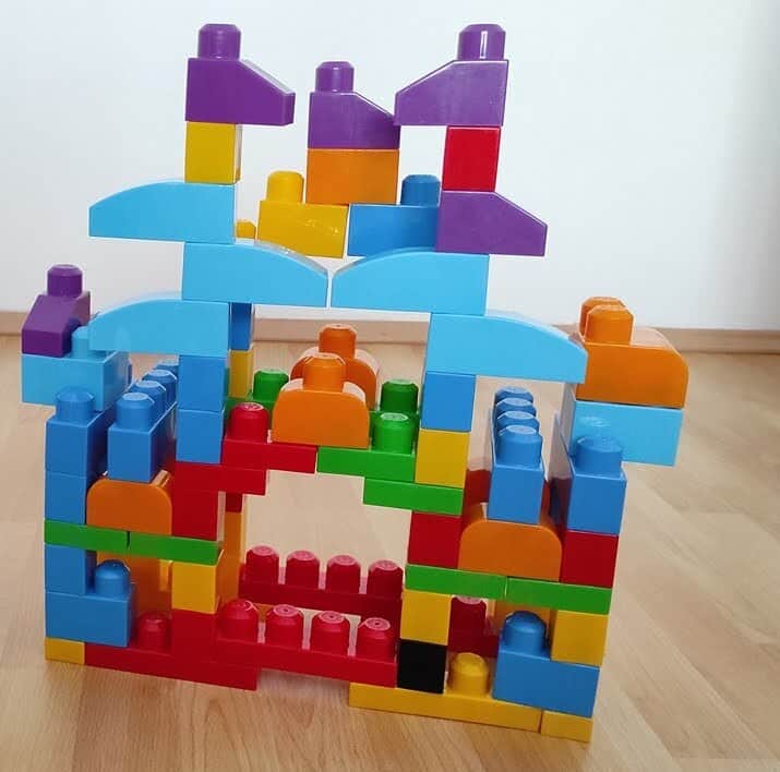 castle built of mega bloks