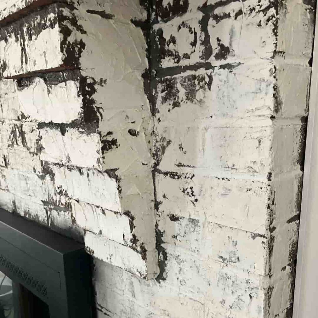 dirty and uneven brick surfaces on german smear