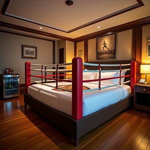 an image of a hotel style boxing bed