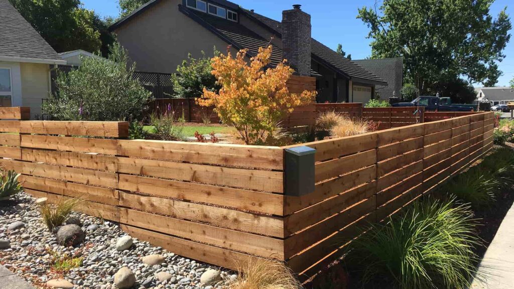 modern ranch fence