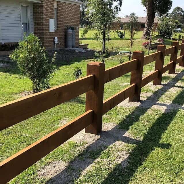 post and rail fence