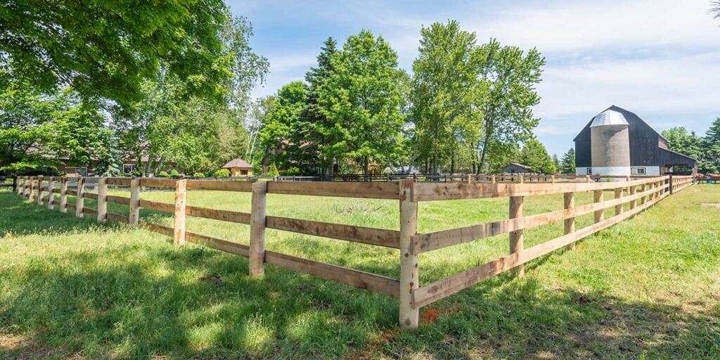 wooden ranch fences