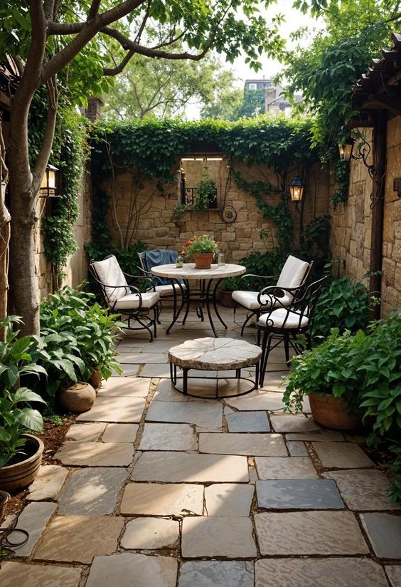 flagstone patio