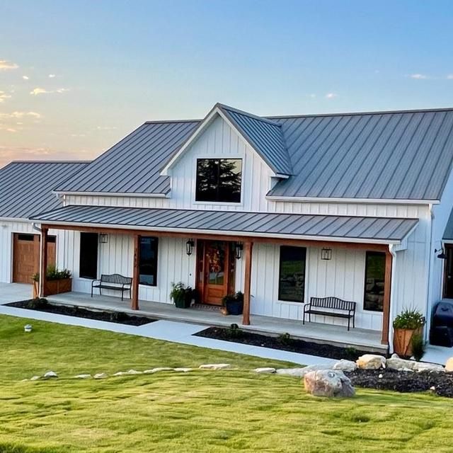 black metal roof on what house
