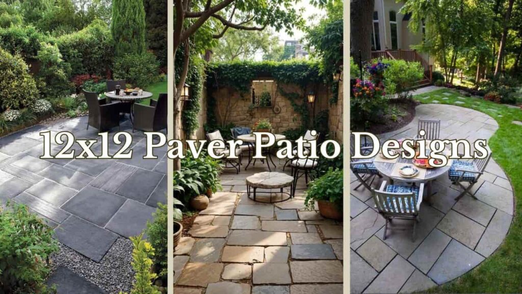 12x12 paver patio designs ideas