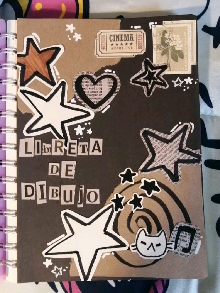 doodle style sketchbook cover