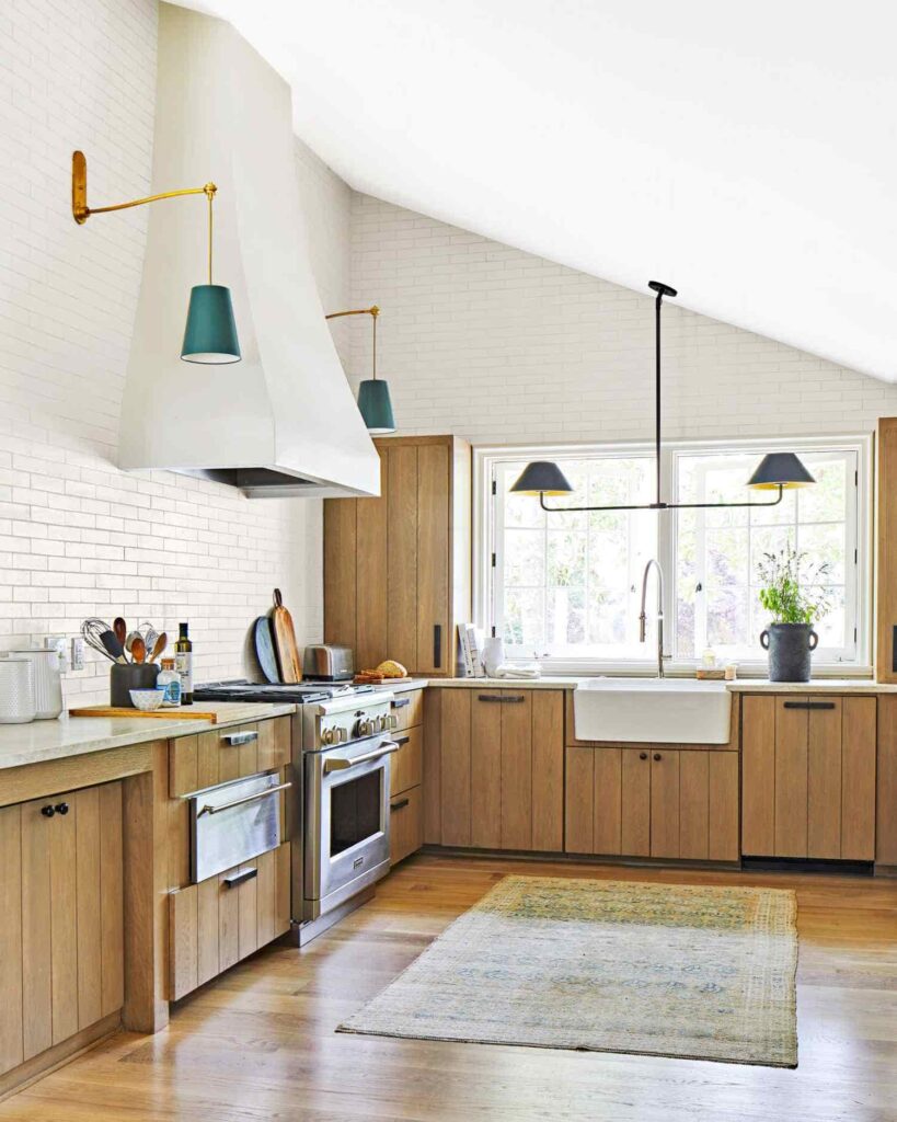 small rug inside a kitchen
