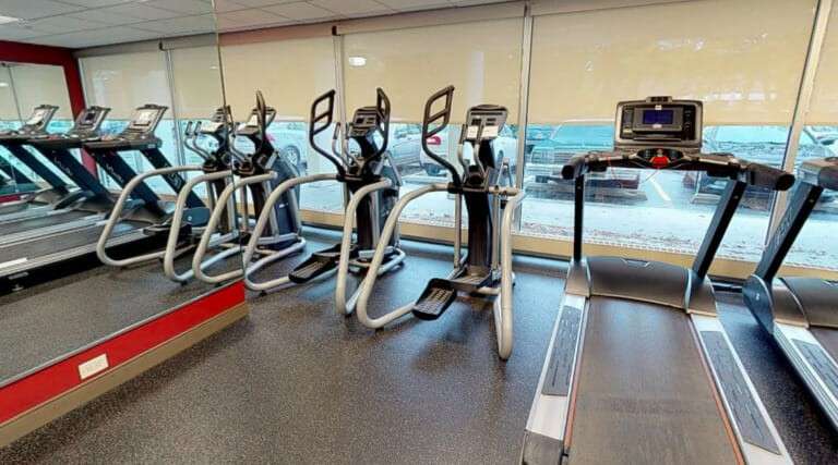The gym of the regent apartment building