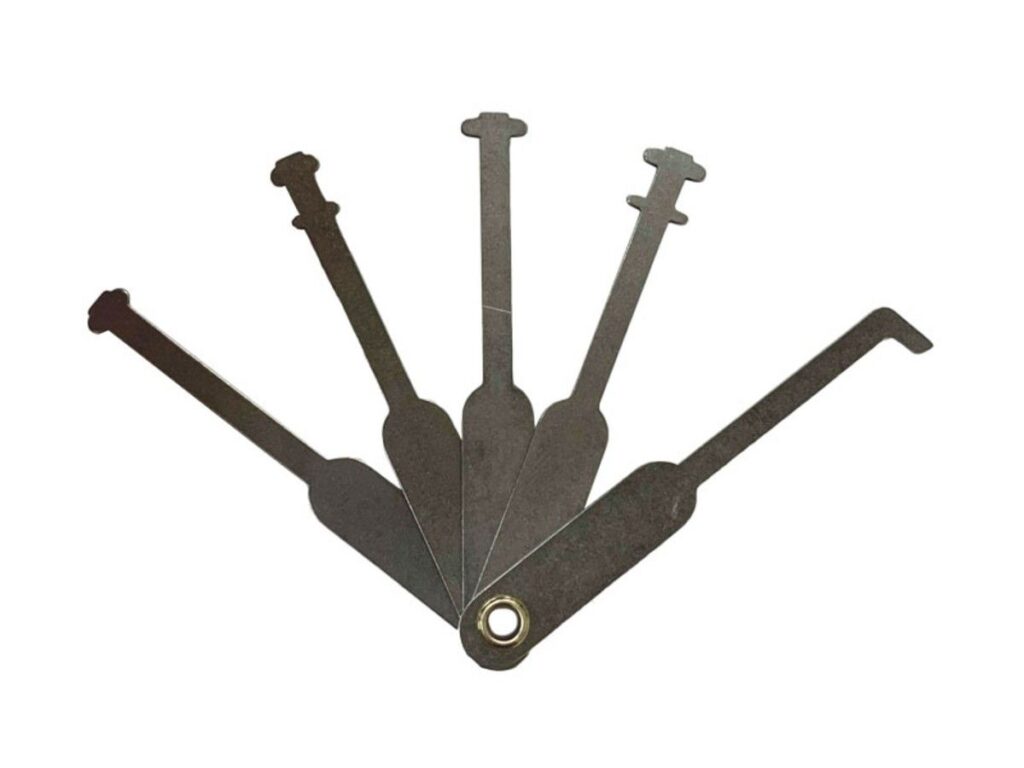 Warded Key lock set of five which are made out of metal