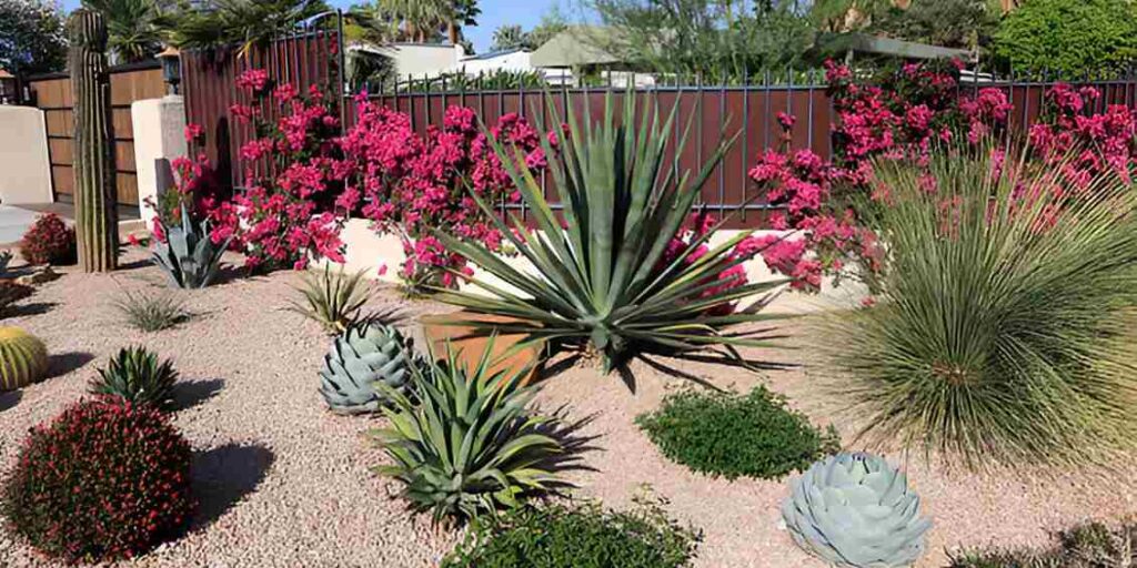 Xeriscaping with drought tolerant plant