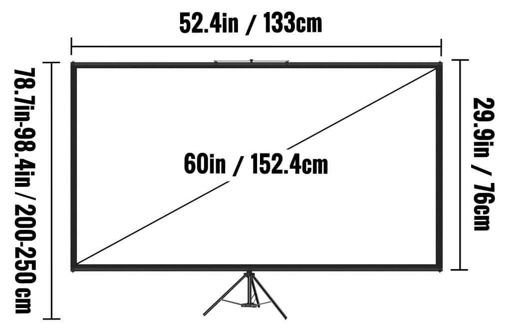 60 inch tv dimensions