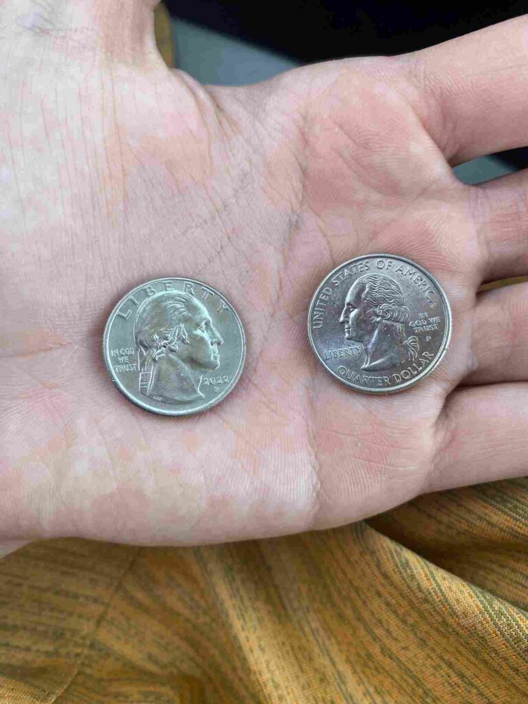 Diameter of an U.S. Quarter