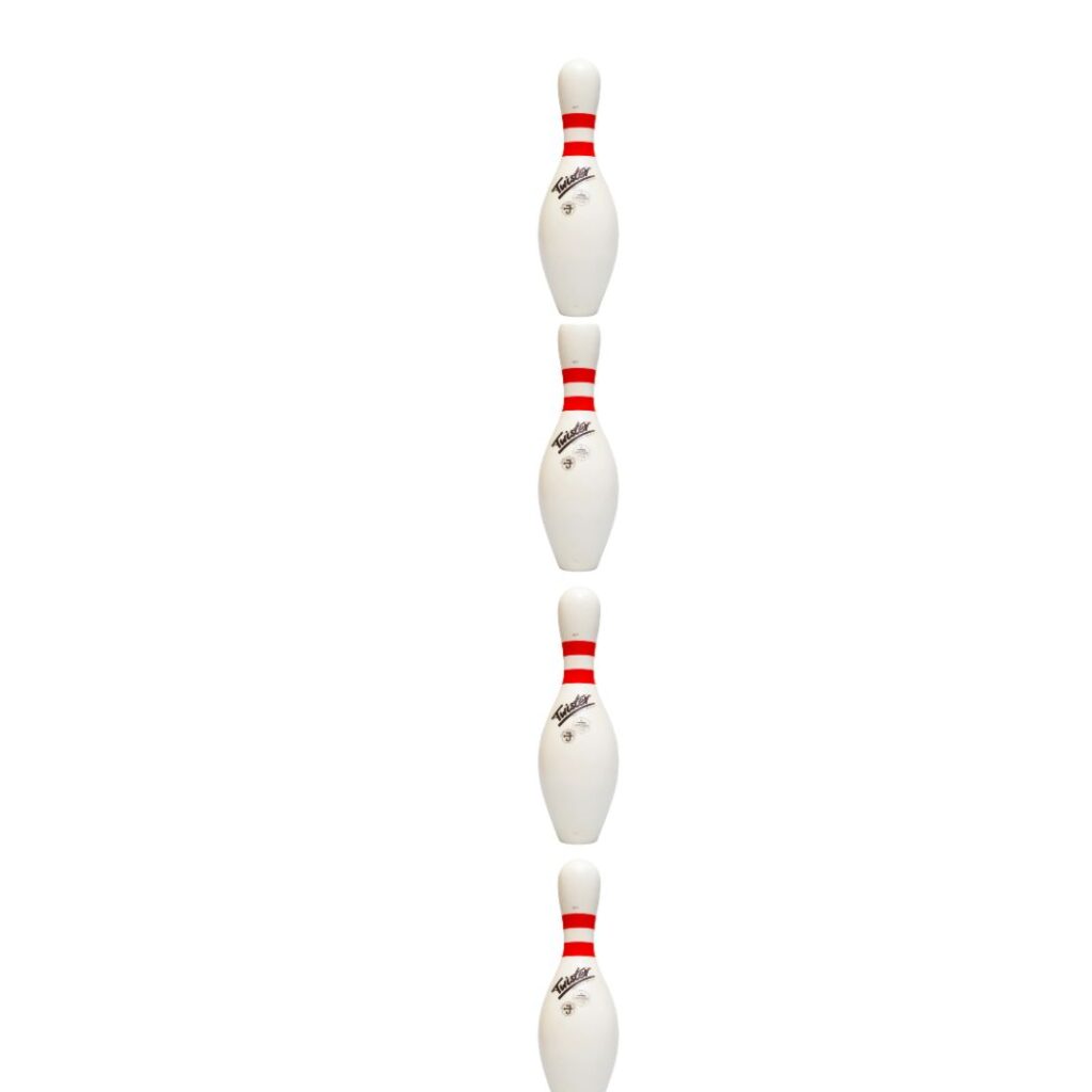 Four bowling pins