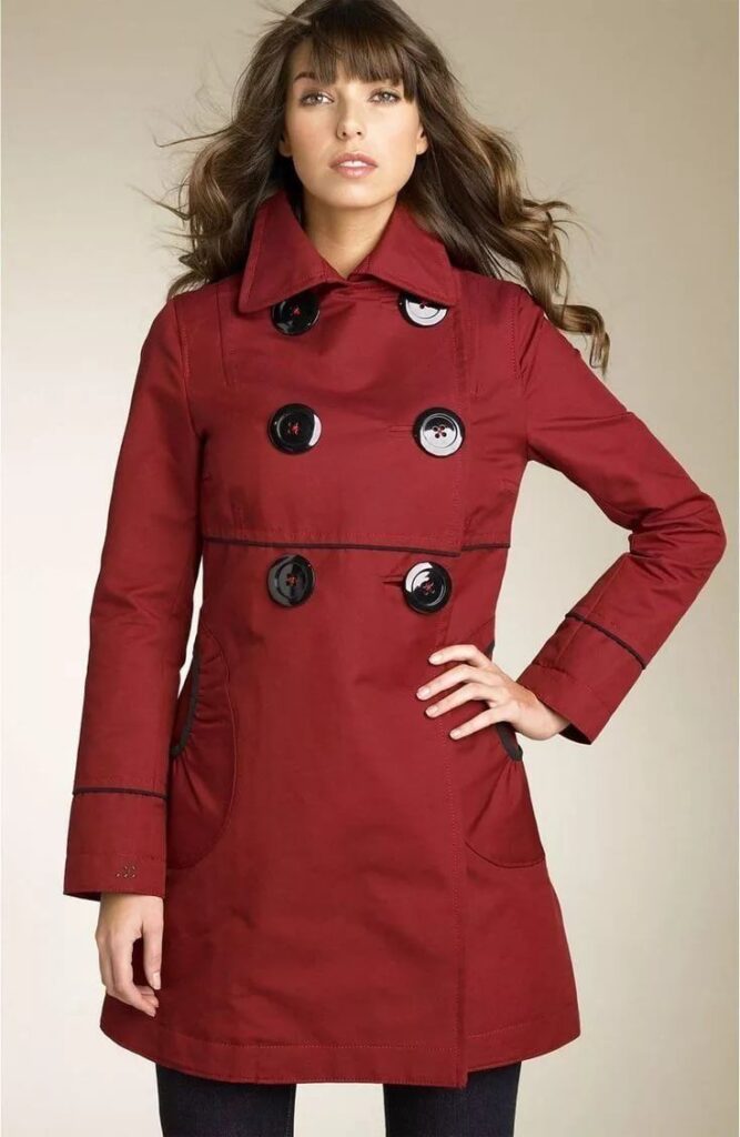 Large Button on Coat