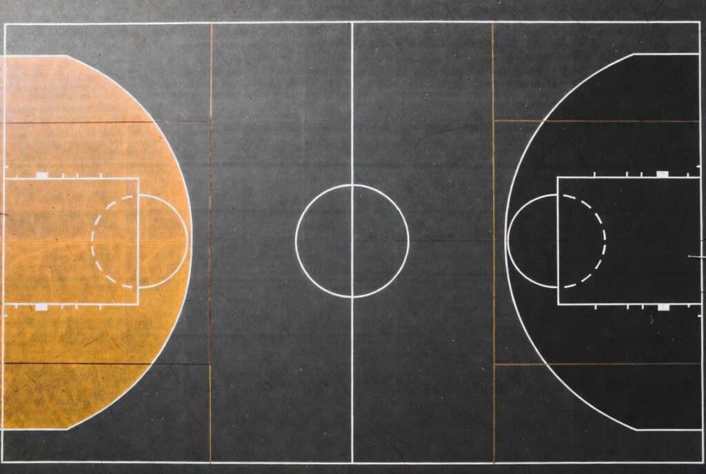 Quarter of Basketball Court