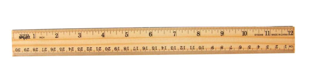 Standard Wooden Ruler