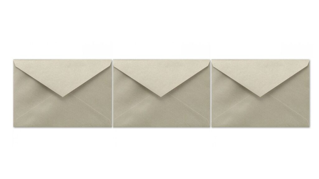 Three Envelopes