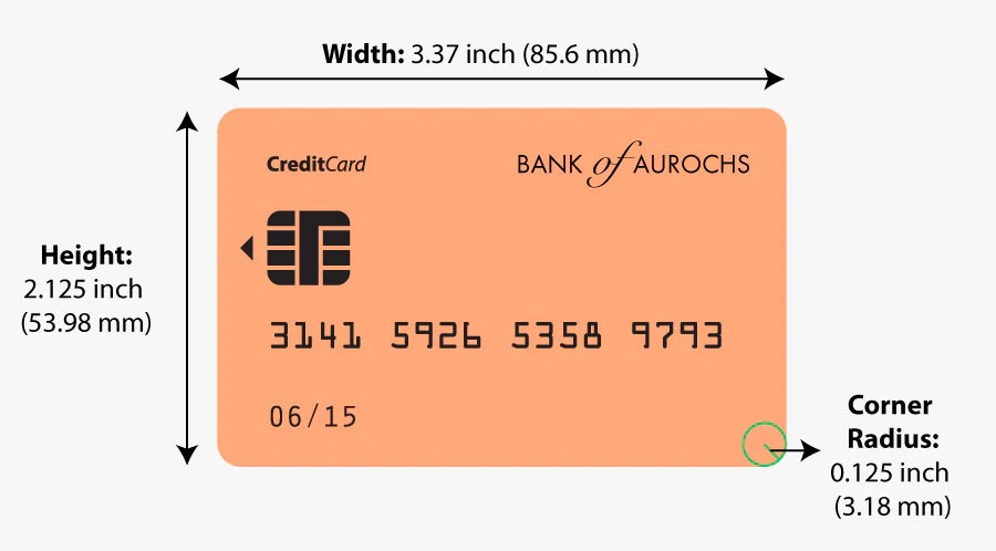 Two Credit Card Height