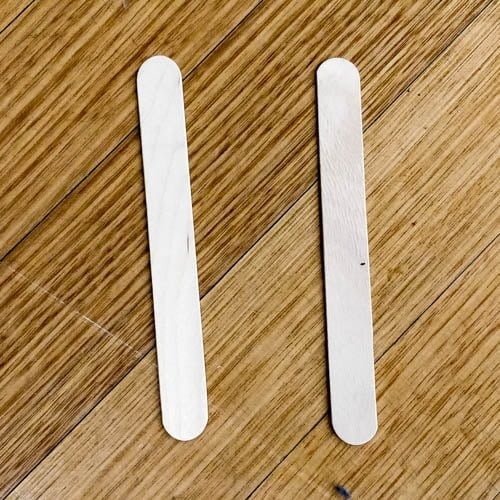 Two Popsicle Sticks