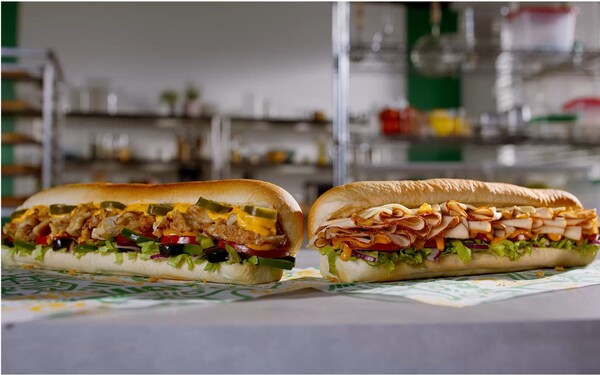 Two Subway Sandwiches