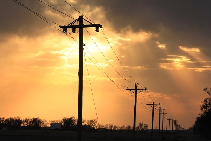 Two Telephone Poles