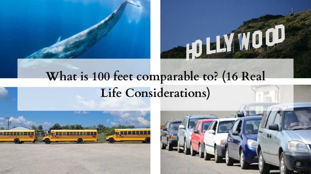 What is 100 feet comparable to (16 Real Life Considerations)