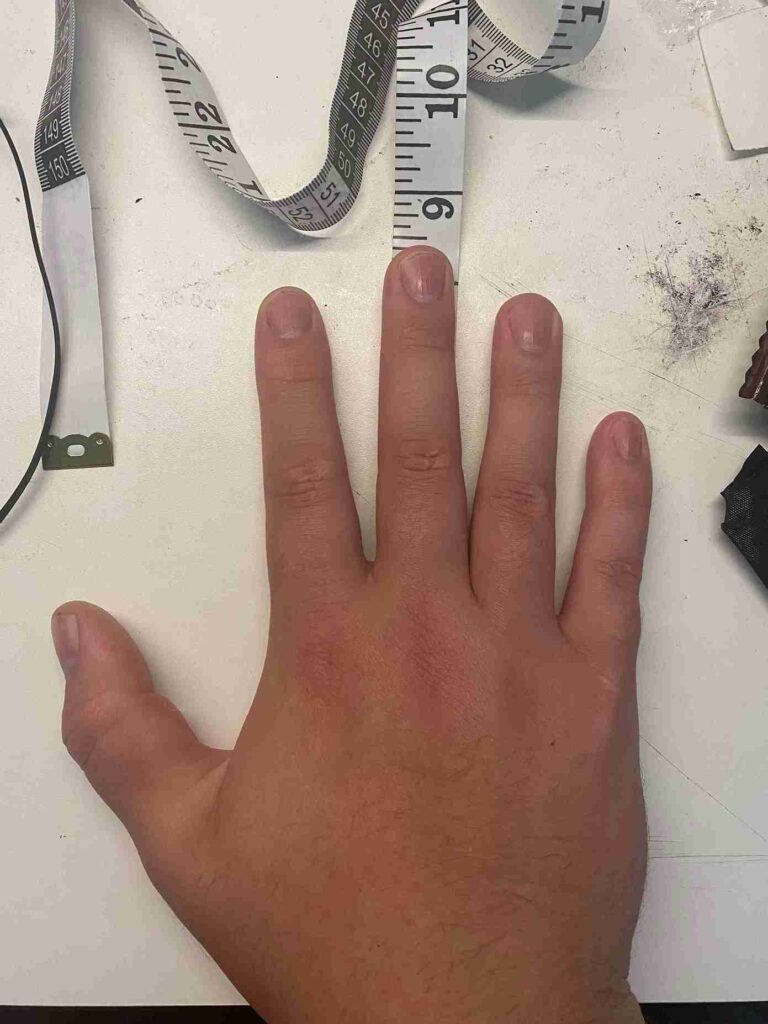 hand measurements