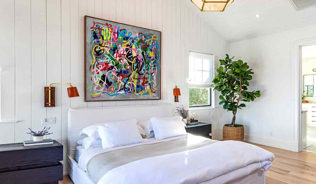 art in bedroom