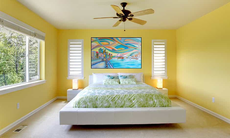 bright color for bedroom