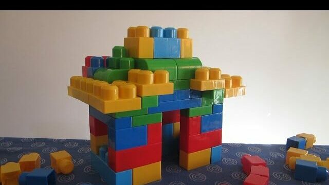a house built of mega bloks