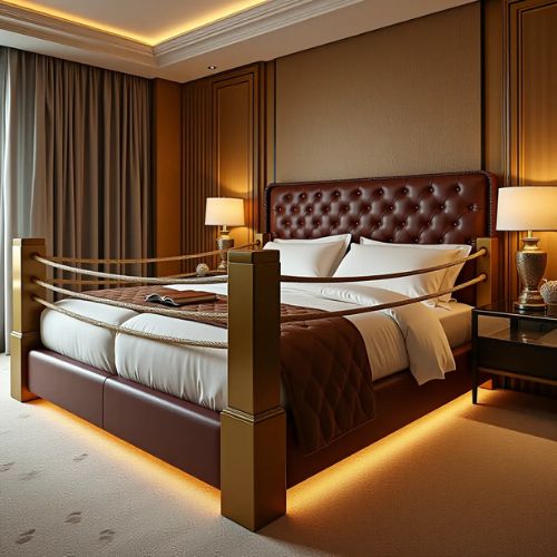 a luxury and cozy boxing ring bed