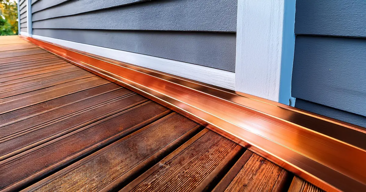 Copper Deck Flashing