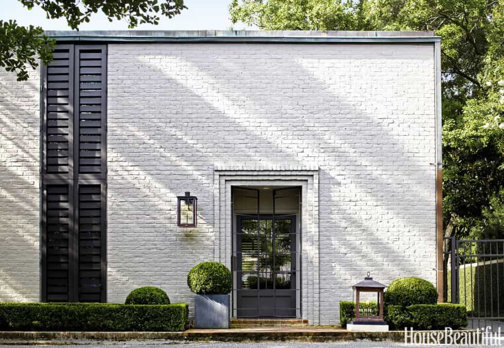 White brick house
