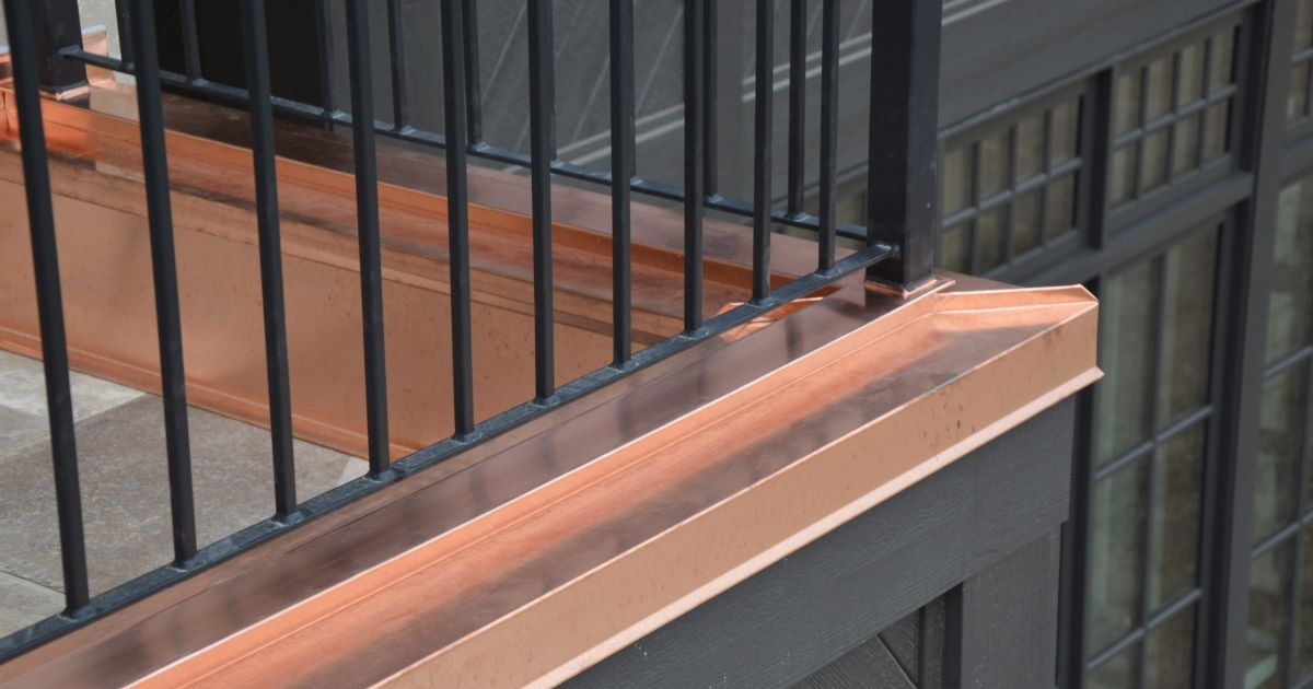 Copper Deck Flashing