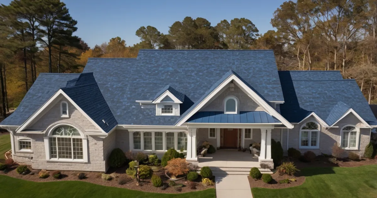 Blue Roof Shingles