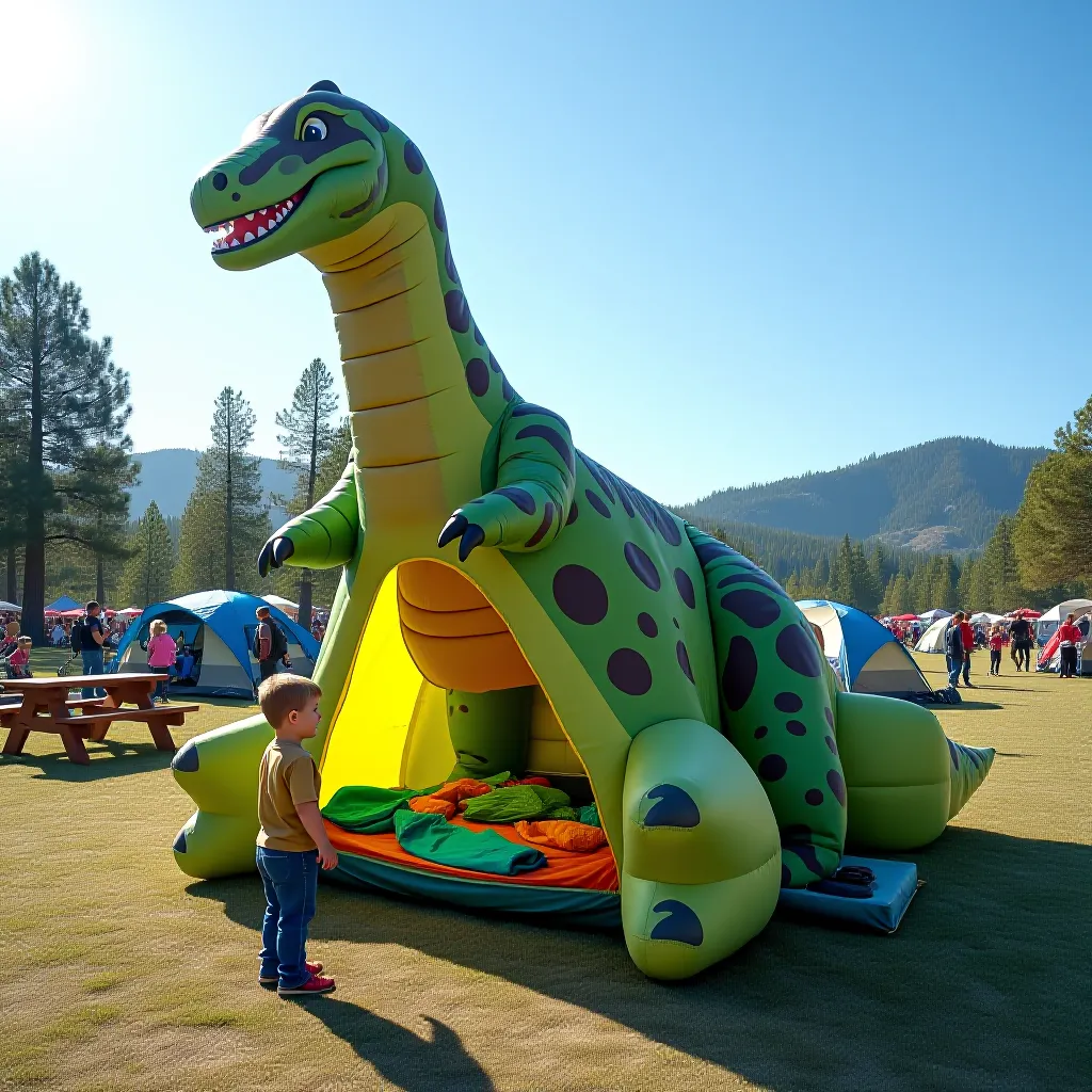 3d Brachiosaurus dinosaur camping tent