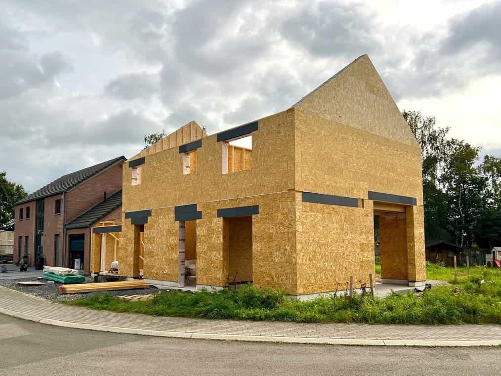an image of a self built gablok house