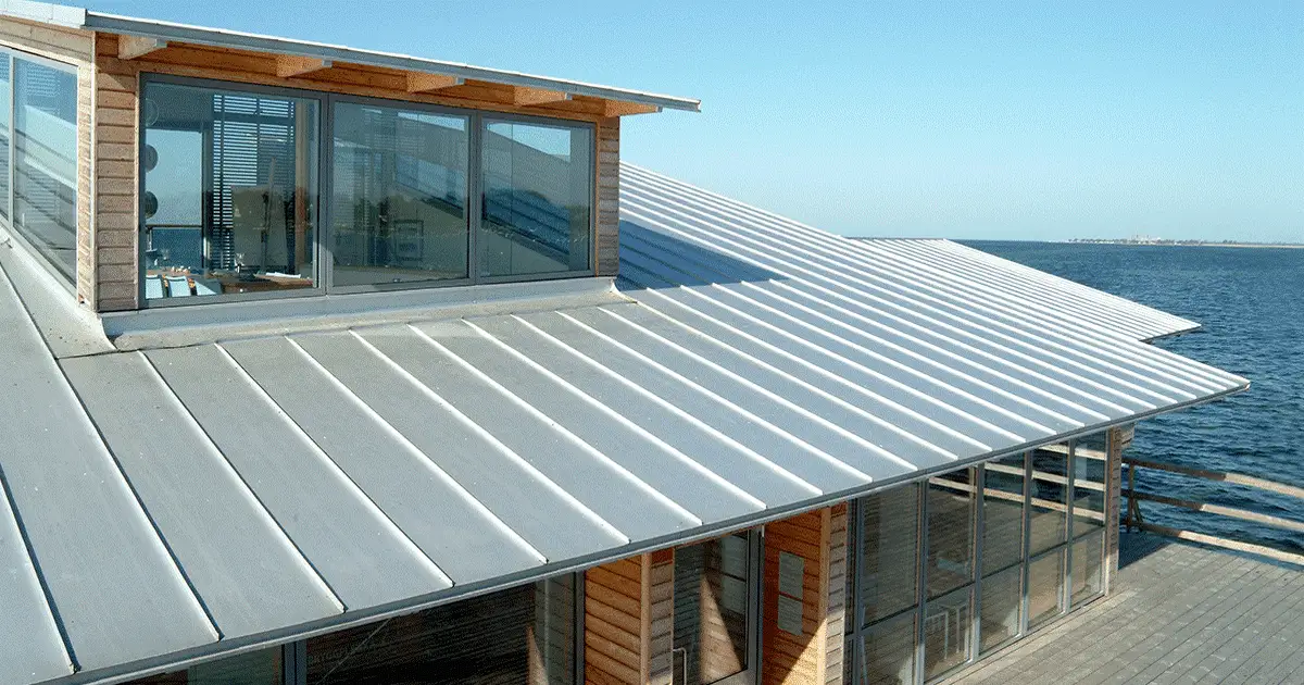 Zinc roofing