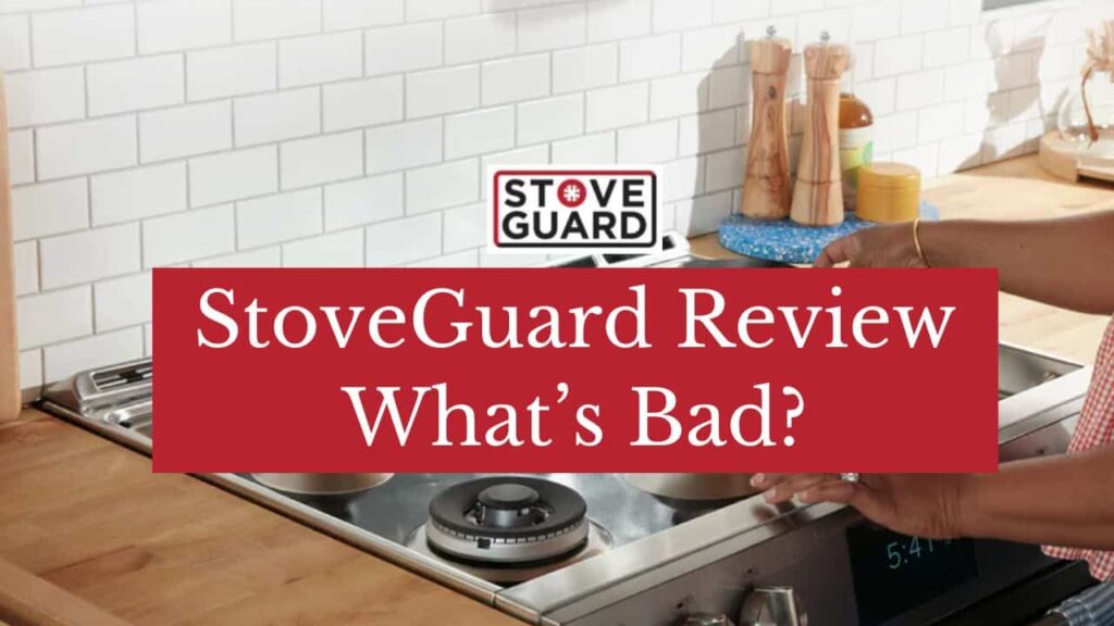 an image of stoveguard protector with the text "StoveGuard review"