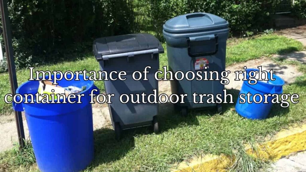 image of outdoor trash containers