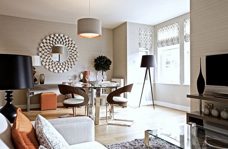floor lamp in living room