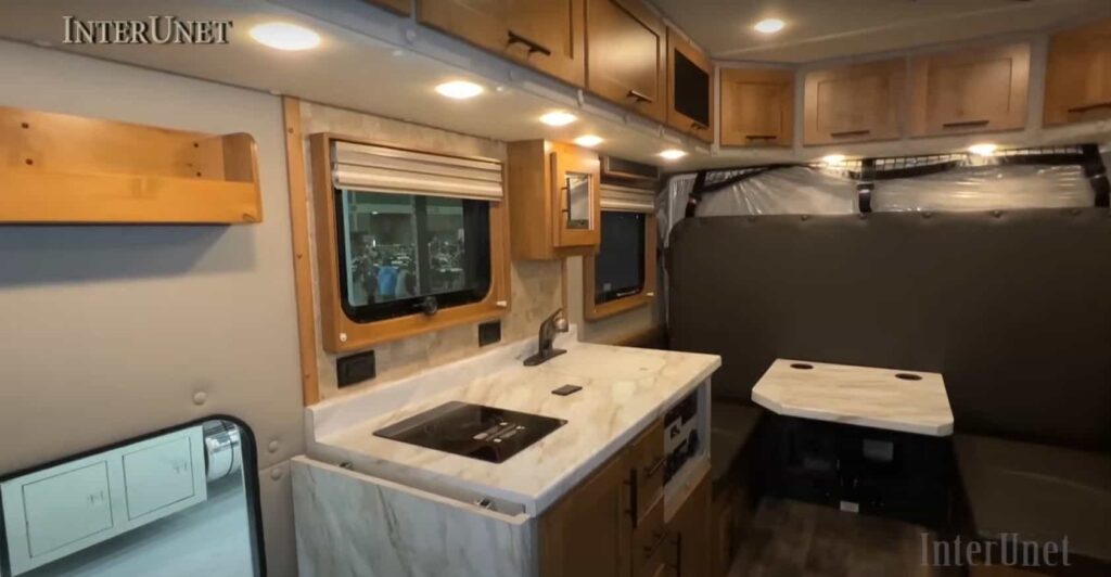 image of the kitchen of 2 bedroom super truck