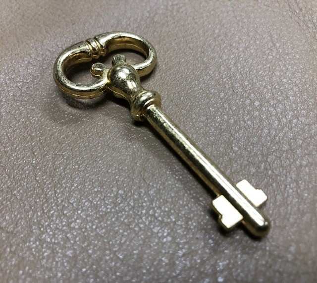 Golden color double sided key