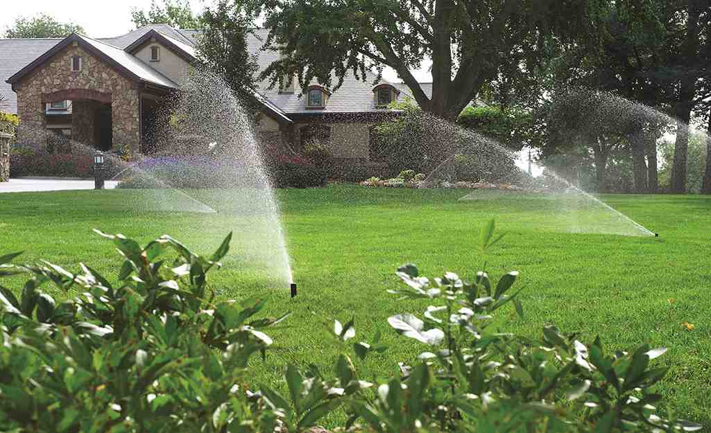 Sprinkler pump system for the garden