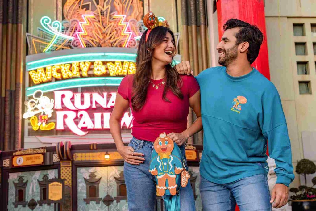 Jollywood nights attractions running railway