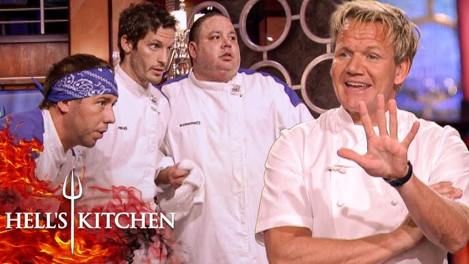 is hells kitchen staged Cooking challenge