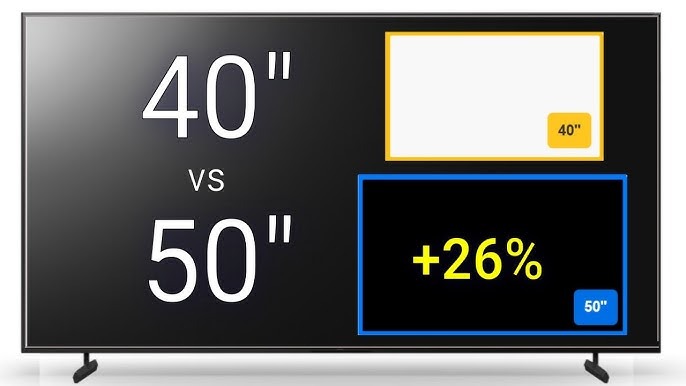 40 vs 50 inch tv